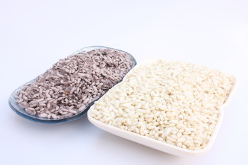 Purple and glutinous rice