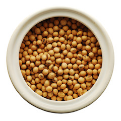 soy beans in a ceramic jar