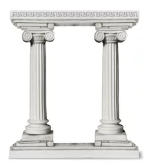 Deurstickers Artistiek monument Greek_columns_border