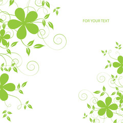 abstract floral background with place for your text