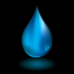 Fototapeta premium water droplet black