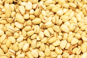 Close-up of pistachio nuts