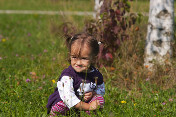 Mädchen im park