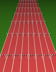 Hurdles track