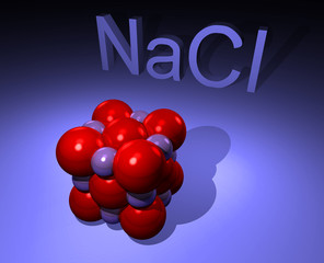 Illustration of NaCl molecule i.e. salt