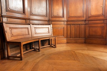 luxurious wooden room in lighthouse