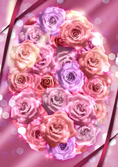 薔薇のフレーム