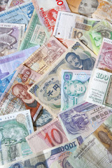 banknotes of different countries