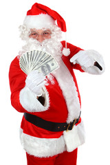 Santa Claus with Cash