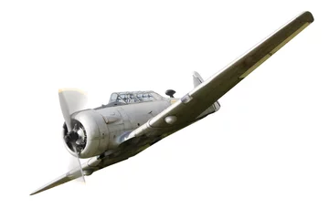 Door stickers Old airplane war propeller fighter plane