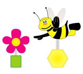 Bee and flower I