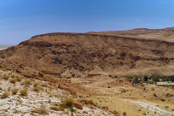 Fototapeta na wymiar Kanion oued du Sud TUNISIEN
