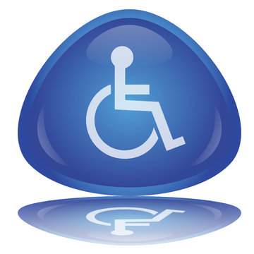 Bouton "Symbole Handicap" -- "Disabled Sign" Button