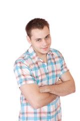 happy young casual man portrait