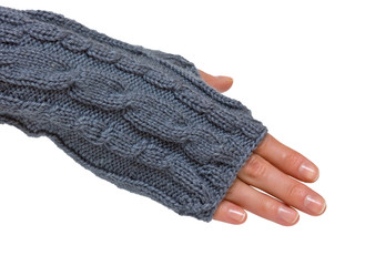 hand in mitten