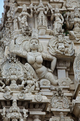 Fototapeta na wymiar Gopuram (tower) of Hindu temple