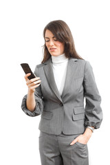 Businesswoman using mobile phone