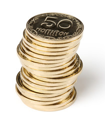 Stack of a golden coins