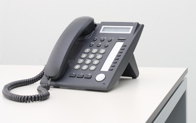 Büro schwarzes Telefon  