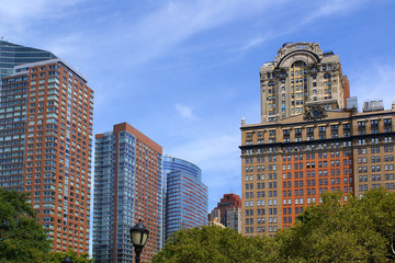 Fototapeta na wymiar Manhattan - view from Battery Park