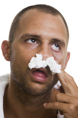 Hombre con Gripe