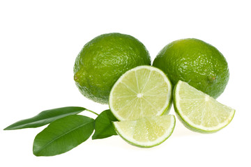 limes with leafs
