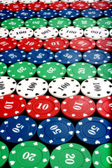 Colorful Gambling Chips