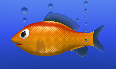 Naklejka premium Little Fishy