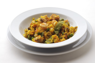 Paella ai frutti di mare e verdure - Cucina spagnola