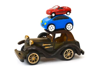 Fototapete Autorennen Toy cars