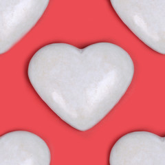Fototapeta premium Tiled background - Be My Valentine