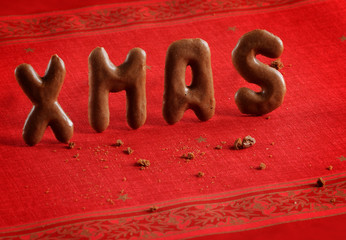 letters spelling merry x-mas - frohe weihnachten