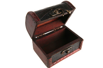 single wooden chest