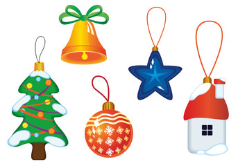 Christmas icons and symbols
