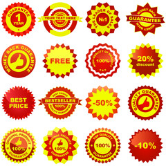 Set of design elements for sale.