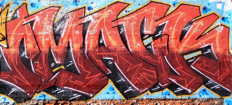 Red graffiti