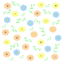 floral scrapbook frame