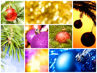 collage of various christmas decorations