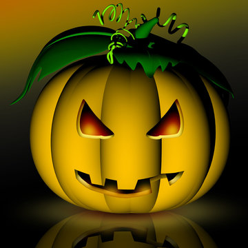 Zucca-Halloween Pumpkin-Citrouille-3D