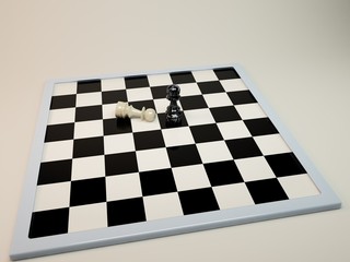 Pawns on game board