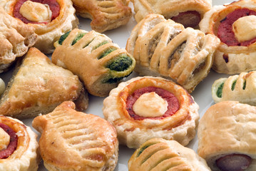 close up of a mixed kind of appetizers