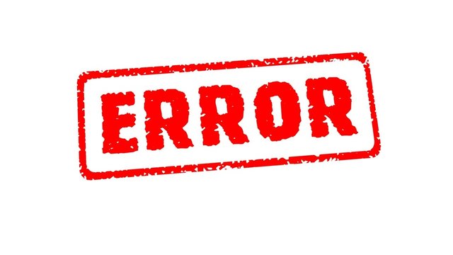 Stamp ERROR