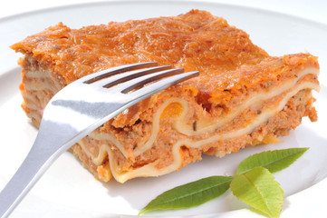 Lasagnes et basilic citronné