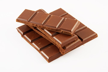 chocolate bar on a white background