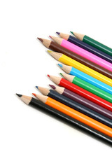 colored pencils ans pens