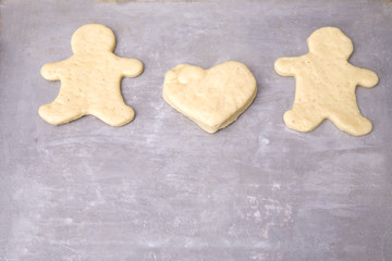 Heart and gingerbread men