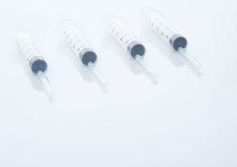 Syringe isolated on white background