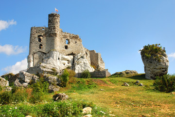 Ruiny zamku w Mirowie (Szlak Orlich Gniazd)