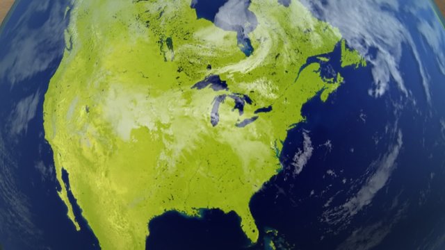 Cardboard Box with Earth Zoom