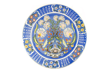 Turkish traditional artistic tile plate